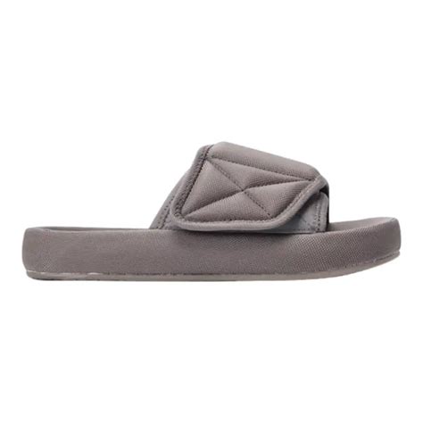 yeezy nylon slippers graphite